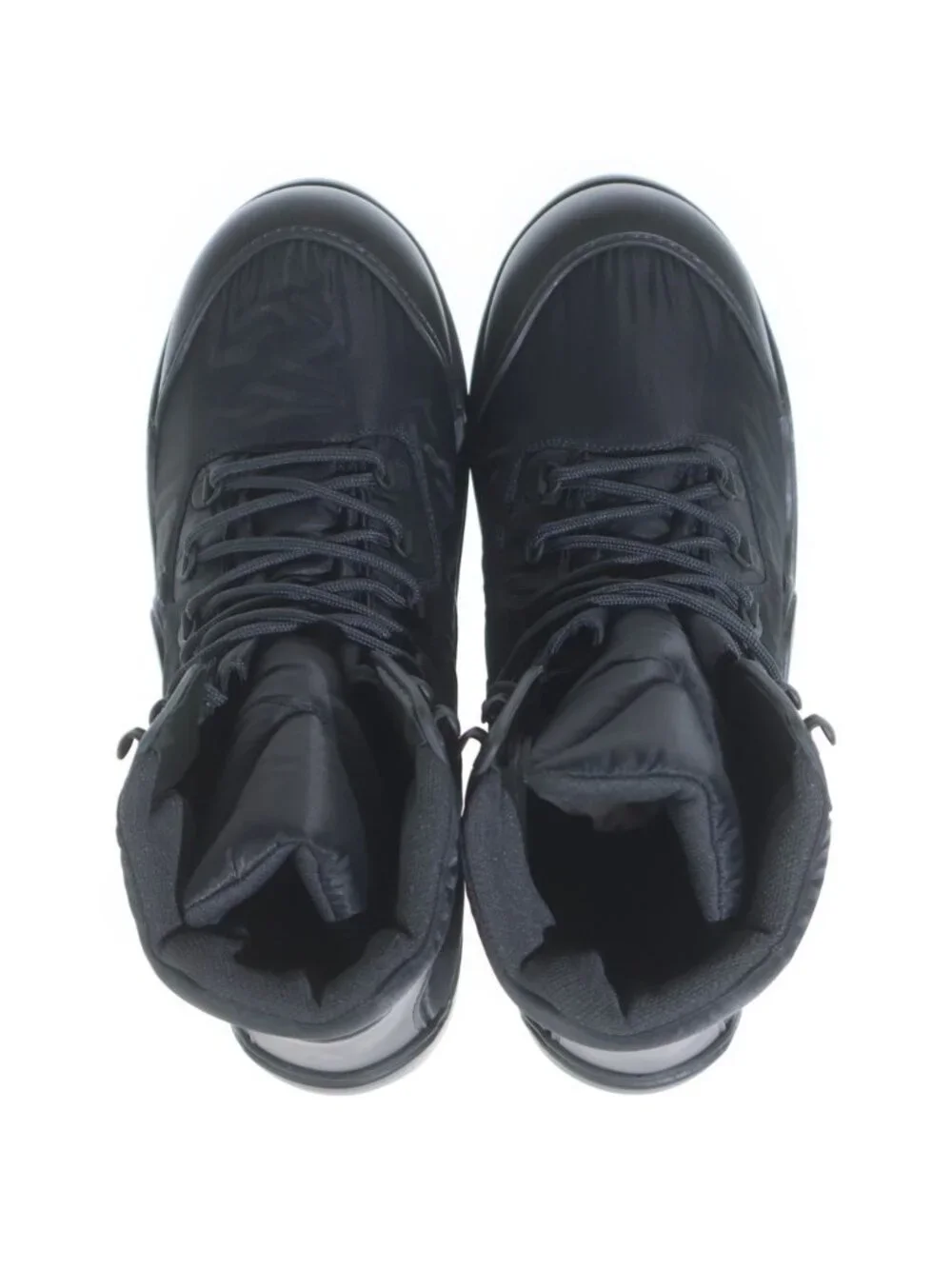 Bottega Veneta Puddle Ankle Boot Bomber Paddle Boots High Cut Black